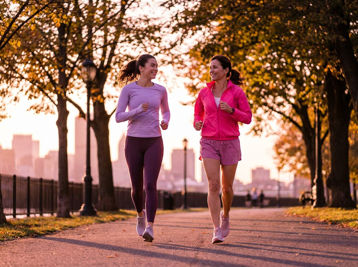 Two runners side by side